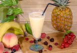 ヨーグルトバナナスムージー Banana-Yogurt Smoothie（Nepali Kitchen ＆ Spice House今里店）