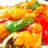 白身魚のオイスターソース炒め/Fish fillet with oyster sauce(中華料理 龍門)