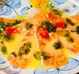 豊洲直送鮮魚のカルパッチョ(台湾複合料理居酒屋 雅庄)
