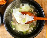 【名古屋コーチン】黒毛和牛使用  名古屋コーチンワンタン入りコムタンスープ（コムタンス-プ 楽韓 락한）