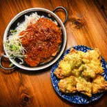 19 鶏のマンゴーマヨネーズ+海老チリごはんセット(はらぺこ飯店)