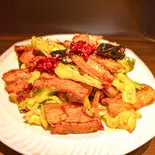 皮付き豚バラ回鍋肉(御飯付き)（西安刀削麺 匠心）