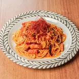 ベーコンときのこのアラビアータ（パスタmama 曳舟店）