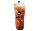 レモン紅茶(黒糖タピオカなし) Lemon Black Tea (Without Brown Sugar Tapioca Pearls)（茶之恋 台湾タピオカ専門店）