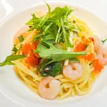 エビの和風ペペロンチーノ（Seafood House Eni）