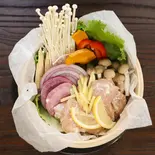 鶏むねの塩麹レモンジンジャー(花茶)