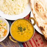 インド豆カレーセット Dal Curry Set(ラジャラニ 竹橋店)