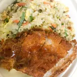 野菜チャーハンロースカツ丼(中華麺房 栄記(1300円以上注文サービスあり))