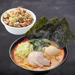 TUKASA赤丸とミニ炙りチャーシュー丼セット（横濱とんこつ TUKASA 横浜中華街本店）