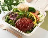 特製旨辛タレ 牛100%ハンバーグ  Hot sauce Hamburger（ヘルシー＆グリル マドズ 神田淡路町店）