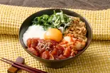 【脂肪燃焼】まぐろキムチユッケねば丼 Maguro ＆ Kimchi Yukhoe Neba-Don（玄米＆腸活 健康ごはん お玄さんのねばとろ丼 川崎店）