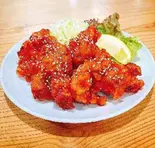 ヤンニョムチキン(6個)（【大阪名物 揚げたこ焼き・イカ焼き】粉もん屋 清水店）