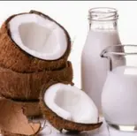 甘〜い ココナッツミルク coconut milk（ChuuChuuフルーツ盛り盛りアサイーボウル Fruit-packed Acai Bowl 三鷹店）
