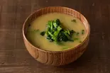 ほうれん草味噌汁 Spinach Miso Soup（【胃腸回復＆健康】お粥定食 いこい亭 幡ヶ谷店）