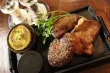 トリプル弁当BUTA(岩中豚の塩麹グリル150g&和牛ハンバーグ150g&和牛ステーキ100g)(ミートイートアップ吉祥寺店)