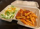 ペンネ アラビアータ＆サラダ（クワトロヴァッリ 調布店）