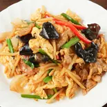 キクラゲ・豚肉と玉子の炒め Cloud Ear Mushroom, Pork and Egg Stir-Fry(星宿飯店)