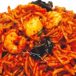辛口海鮮焼きそば/Spicy seafood fried noodles(中華料理 龍門)