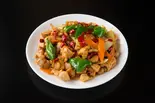 鶏のピリ辛炒め Hot and Spicy Chicken Stir-Fry（上海亭 五反野本店）