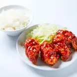 ヤンニョムチキン定食（うまかもん）