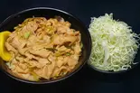 すた丼腹8分目 +サラダセット（伝説のすた丼屋 名古屋栄店）