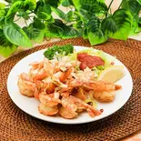 大海老の塩胡椒炒め（さっぱり中華房 清香楼本館）
