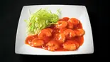 芝エビのチリソース炒め 干烧虾仁 Chili shrimp stir-fry（本格四川料理 聚友楼）