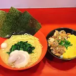 ラーメン+豚飯(横浜家系ラーメン赤家江古田店)
