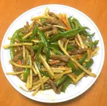 牛肉とピーマンの炒め（珍味楼）