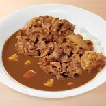 肉2倍牛カレー Pork Curry Rice w/ 2x Beef(すき家 福岡舞鶴店)