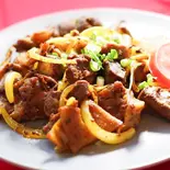 羊のタン炒め物(jibro)（Govinda Curry Bar）