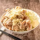 メガ盛りチーズからあげ丼(メガ盛りからあげとぶた丼 まんぞく屋 平岸店)