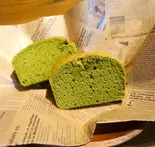 米粉の台湾風カステラ(抹茶)(米と米粉のグルテンフリー Hoy’s Cafe)