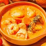 海老とホタテのトマトクリームスープ Shrimp & Scallop with Tomato Cream(RajaVetta 池尻店)