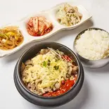 チーズキムチプルコギチゲ(韓国惣菜3品、ご飯大盛り無料)（韓国家庭料理ジャンモ 聖蹟桜ヶ丘店）