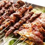 牛肉串焼き×5本(牛肉串×5串)(チャイナ厨房 亀戸駅前店)