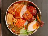 甘皮鴨丼/甜皮鸭盖饭（楽山楽・甘皮鴨専門店）