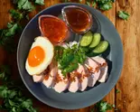 【目玉焼き】しっとりむね肉カオマンガイ [Fried Egg]Khaomangai(Chicken Breast)（からだ喜ぶ！東京カオマンガイ 名楽町店）