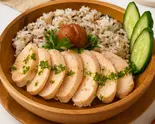 【梅しそ】16穀米とむね肉のカオマンガイ [Ume＆Shiso] Khao Man Gai (Chicken Breast)（16穀米の美活カオマンガイ 初音町店）