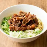 肉ネギ<肉だく>まぜそば Extra Beef Mazesoba（芳醇な明太子生パスタ FOOD RECORDS PASTA 糀谷）