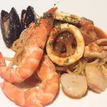 有頭海老入り魚介のトマトソース（TENEREZZA）