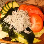 しらすとわかめのサラダ Shirasu and seaweed saladお（DON！DON！丼！）