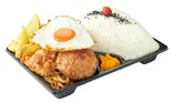 マンモスバーグ弁当(1枚)(ガーリックオニオンソース)（大阪ドカ盛りマンモス弁当淡路総本店）