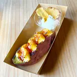 熟成焼き芋のクレームブリュレ・純生クリーム添え(Morning Fellow神楽坂)