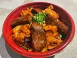 ホルモン焼肉2色丼(シマチョウ＆牛ハツ)（焼肉 源）