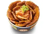 キムチ豚バラ丼〈肉メガ盛〉Kimchi Pork Belly Bowl Mega（元祖豚丼屋TONTON新開地）