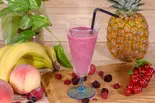 ブルーベリーヨーグルトスムージー Blueberry-Yogurt Smoothie（Nepali Kitchen ＆ Spice House今里店）