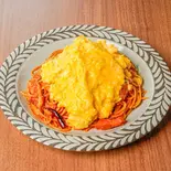 ふわふわたまごのアラビアータ（パスタmama 曳舟店）