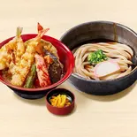 【満腹久セット】ぶっかけうどん・上鱚天丼（久兵衛屋 南与野店）