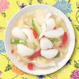 西芹尤花(イカとセロリの炒め)（池袋 茶舘）